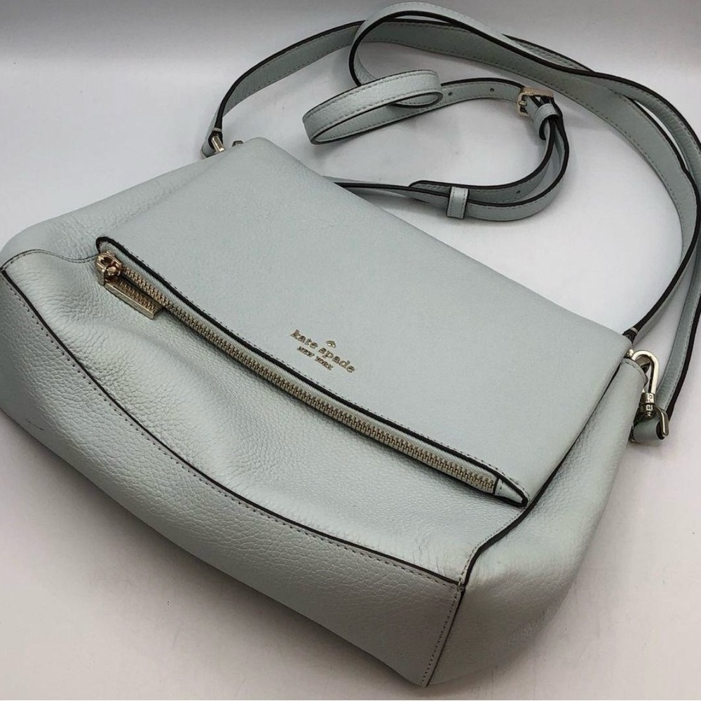 Kate Spade Light Blue Leather Crossbody Bag